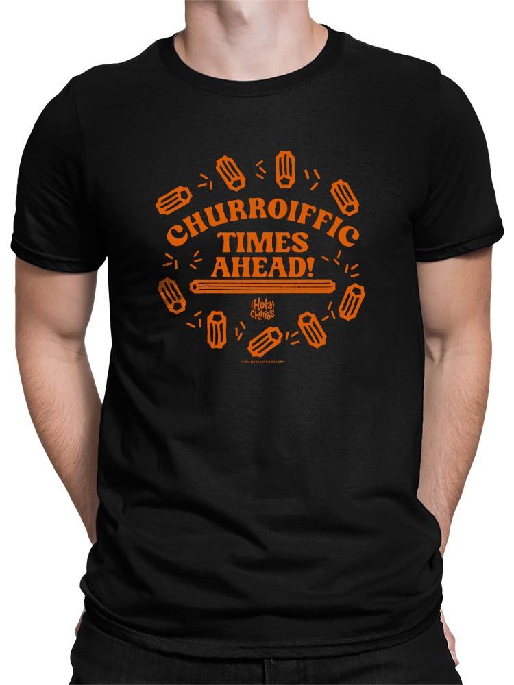Churroiffic Times Ahead Fun Snack Graphic Men's T-shirt - Picture 5 of 13