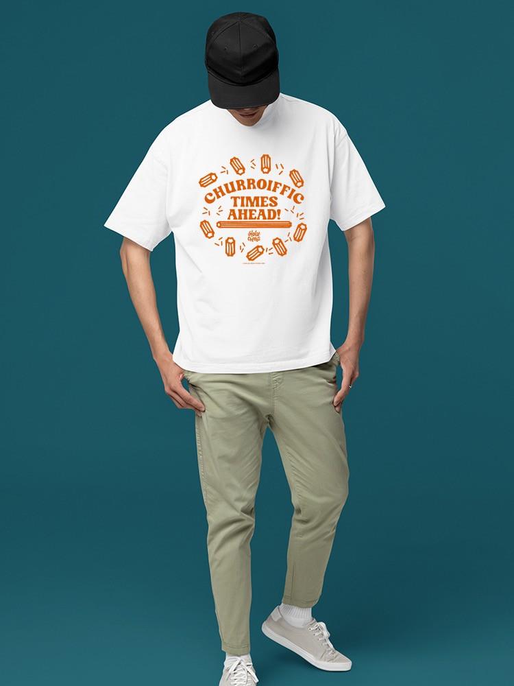Churroiffic Times Ahead Fun Snack Graphic Men's T-shirt - Picture 9 of 13