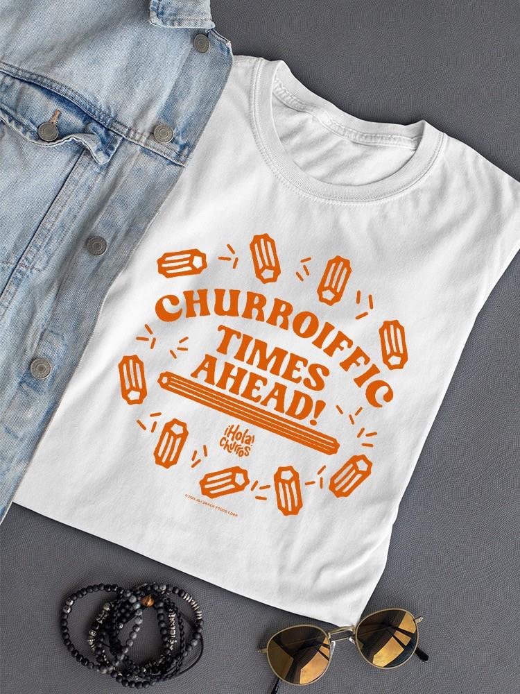 Churroiffic Times Ahead Fun Snack Graphic Women's T-shirt - Picture 10 of 10