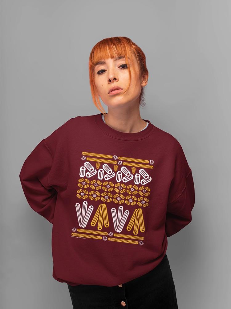 Sudadera para mujer con estampado de fiesta con estampado de churro - Imagen 12 de 16