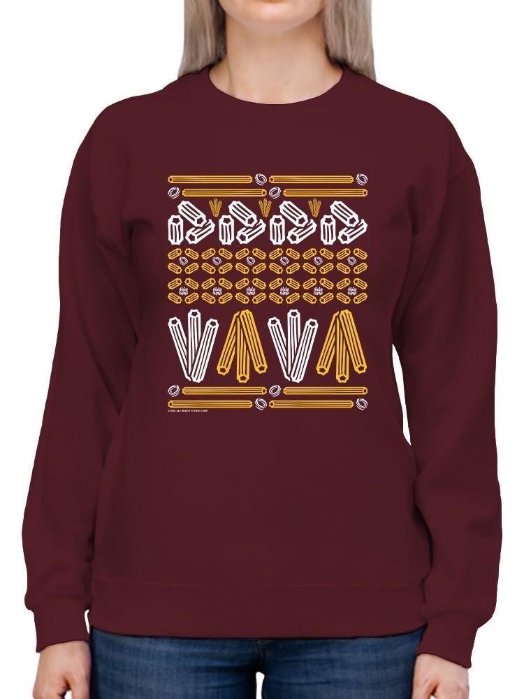 Sudadera para mujer con estampado de fiesta con estampado de churro - Imagen 11 de 16