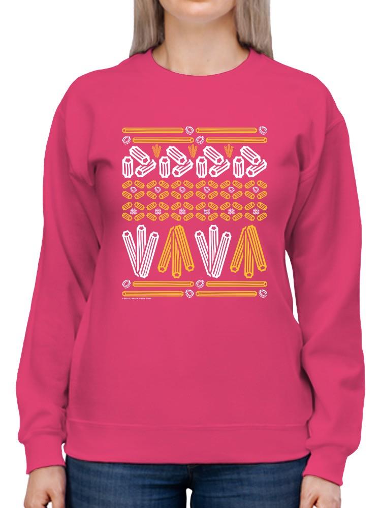 Sudadera para mujer con estampado de fiesta con estampado de churro - Imagen 14 de 16