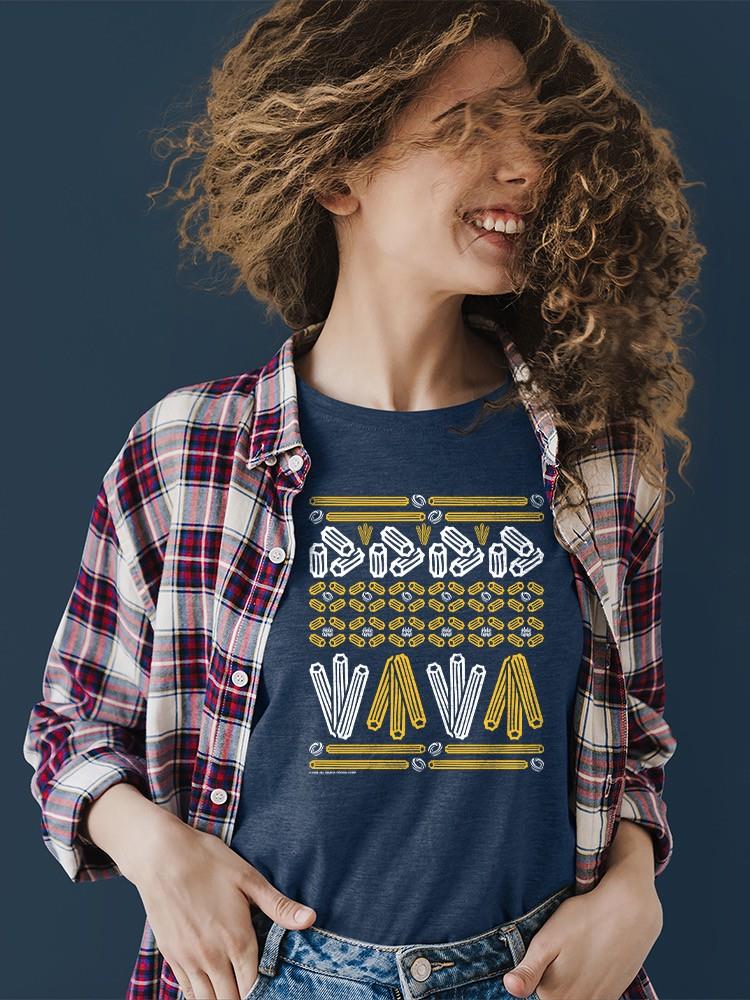 Camiseta para mujer con estampado de fiesta estampado de churro - Imagen 9 de 22