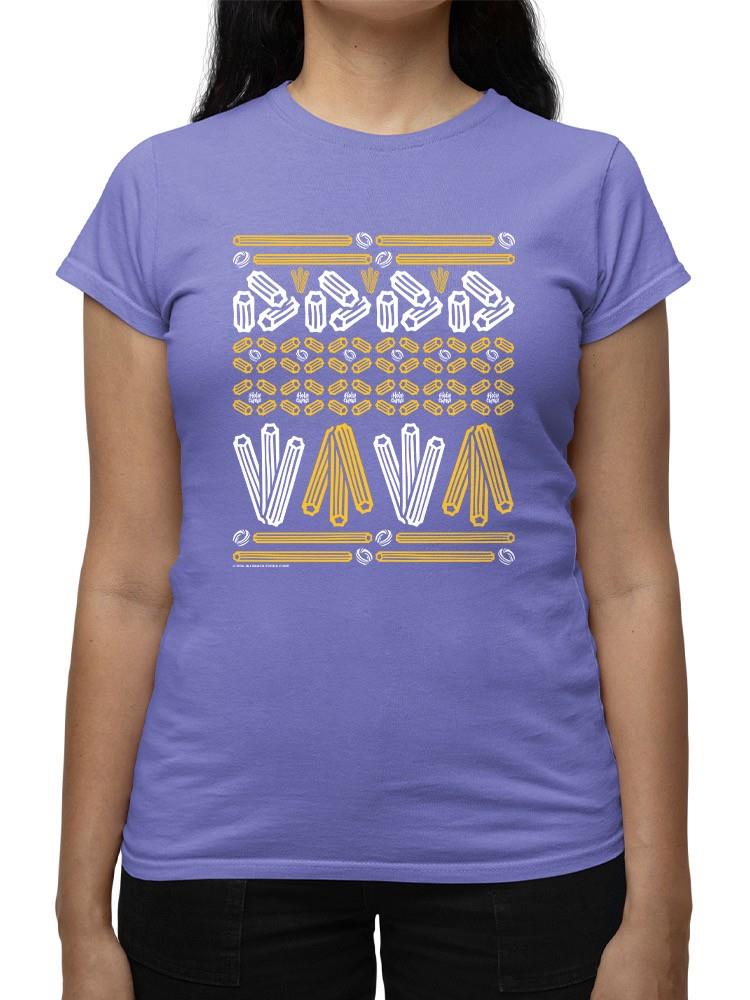 Camiseta para mujer con estampado de fiesta estampado de churro - Imagen 14 de 22