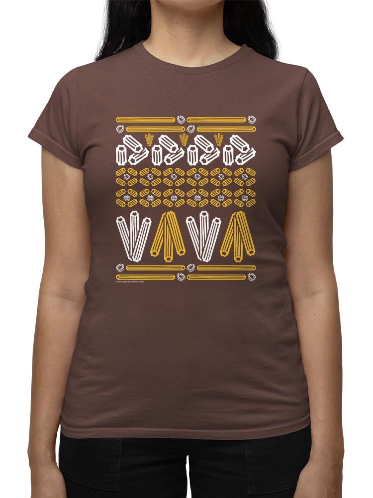 Camiseta para mujer con estampado de fiesta estampado de churro - Imagen 20 de 22