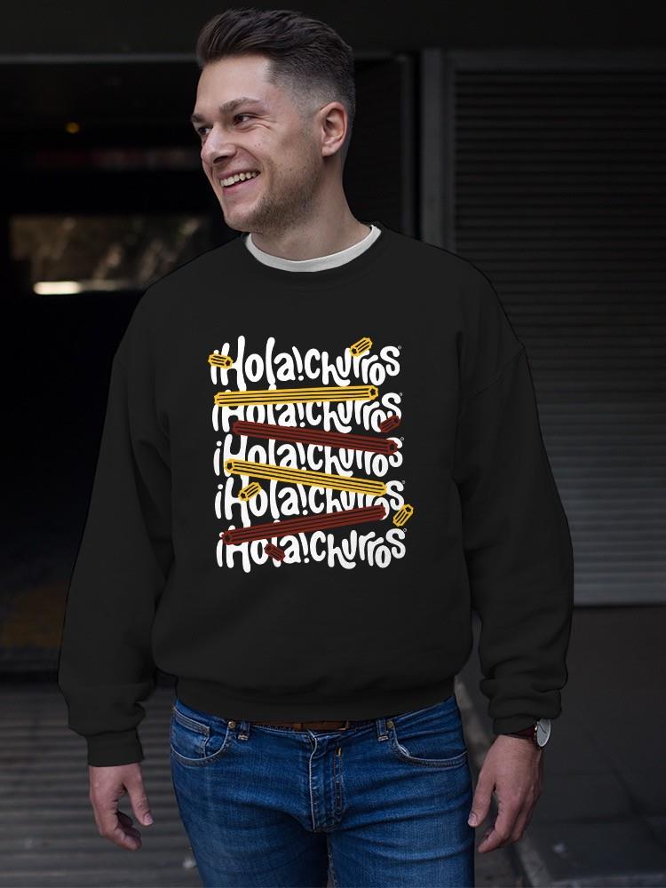Colorido Churro Art - Divertida sudadera con estampado gráfico para hombre - Imagen 6 de 13