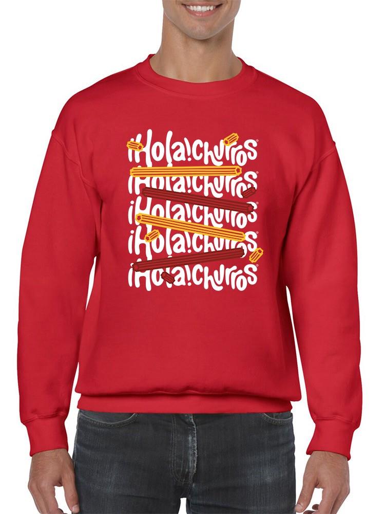 Colorido Churro Art - Divertida sudadera con estampado gráfico para hombre - Imagen 8 de 13