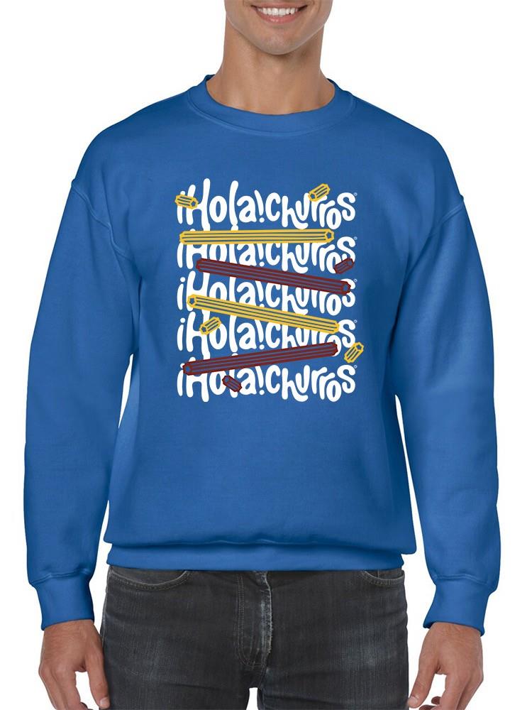 Colorido Churro Art - Divertida sudadera con estampado gráfico para hombre - Imagen 11 de 13