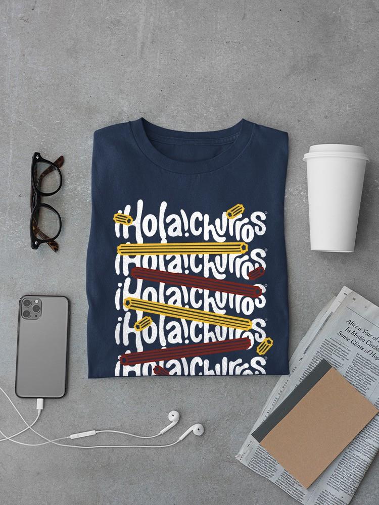 Colorful Churro Art - Fun Graphic Print Men's T-shirt - Picture 10 of 19