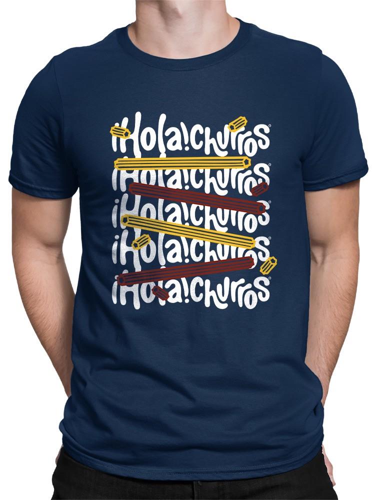 Colorful Churro Art - Fun Graphic Print Men's T-shirt - Picture 8 of 19