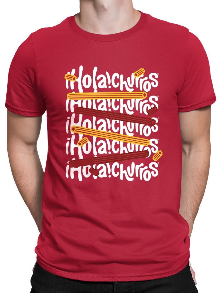 Colorful Churro Art - Fun Graphic Print Men's T-shirt - Picture 14 of 19