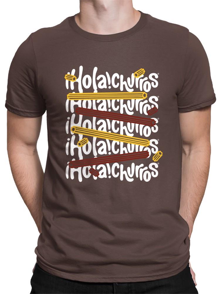 Colorful Churro Art - Fun Graphic Print Men's T-shirt - Picture 17 of 19