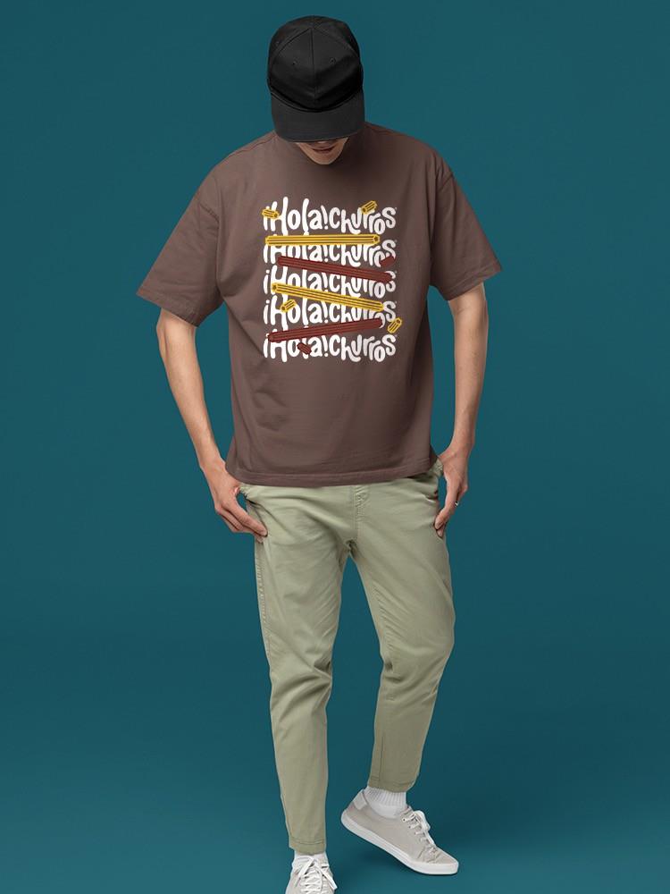 Colorful Churro Art - Fun Graphic Print Men's T-shirt - Picture 18 of 19