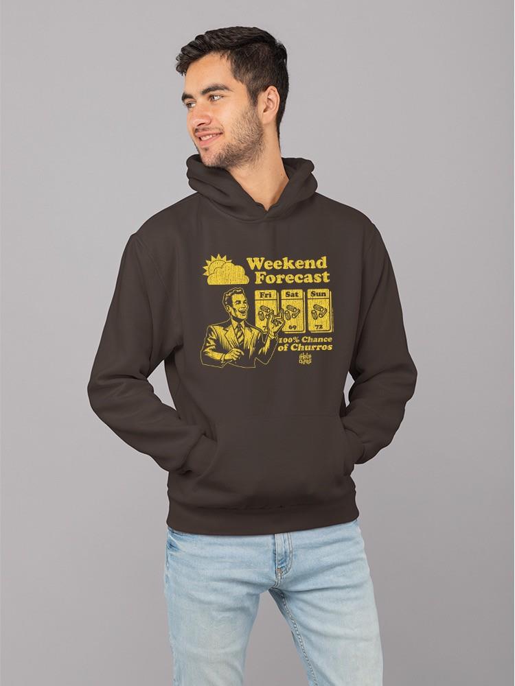 Weekend Forecast Graphic - Churro Fun Design Men's Hoodie - Picture 8 of 18
