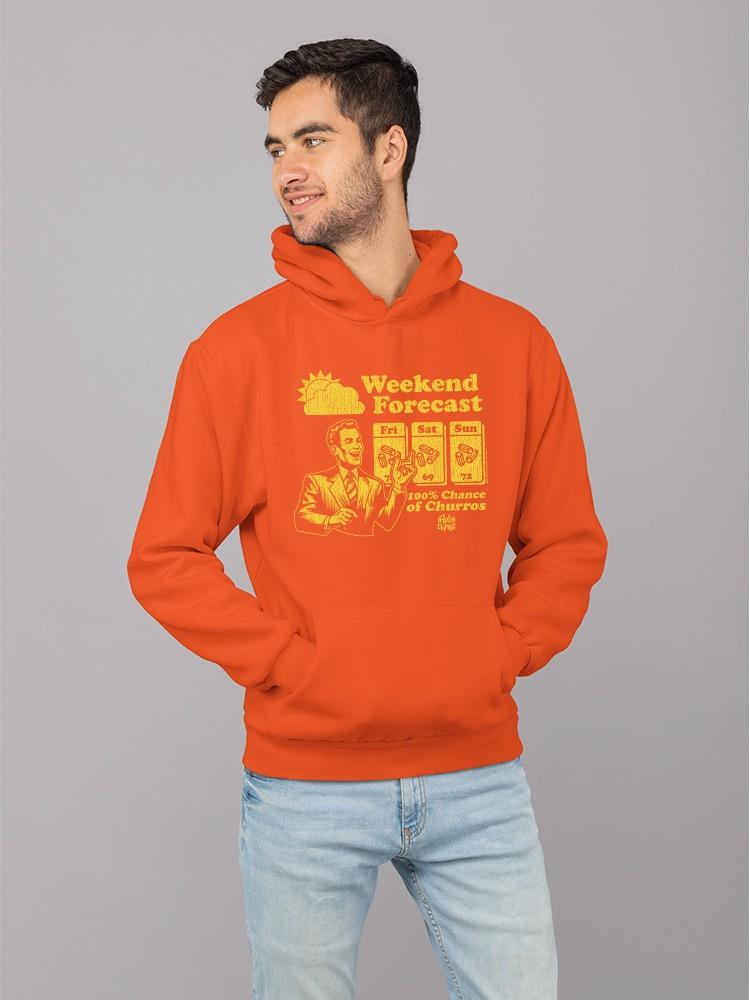 Weekend Forecast Graphic - Churro Fun Design Men's Hoodie - Picture 14 of 18