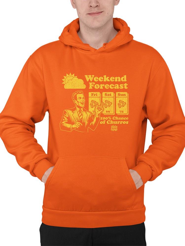 Weekend Forecast Graphic - Churro Fun Design Men's Hoodie - Picture 13 of 18