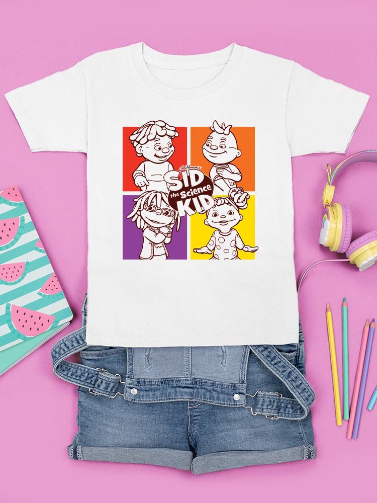 Colorful Sid the Science Kid Character Graphic Youth's T-shirt - Picture 7 of 7