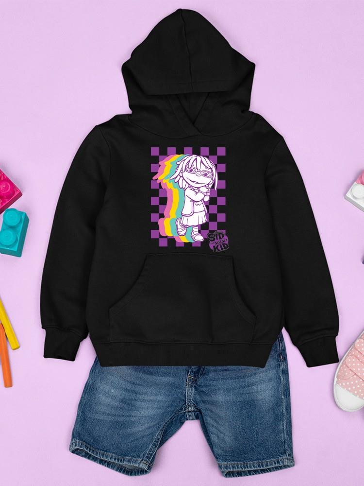 Rainbow Explorer Art - Sid the Science Kinder inspirierte Grafik Jugend Hoodie - Bild 7 von 22