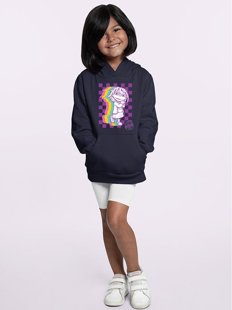 Rainbow Explorer Art - Sid the Science Kinder inspirierte Grafik Jugend Hoodie - Bild 9 von 22