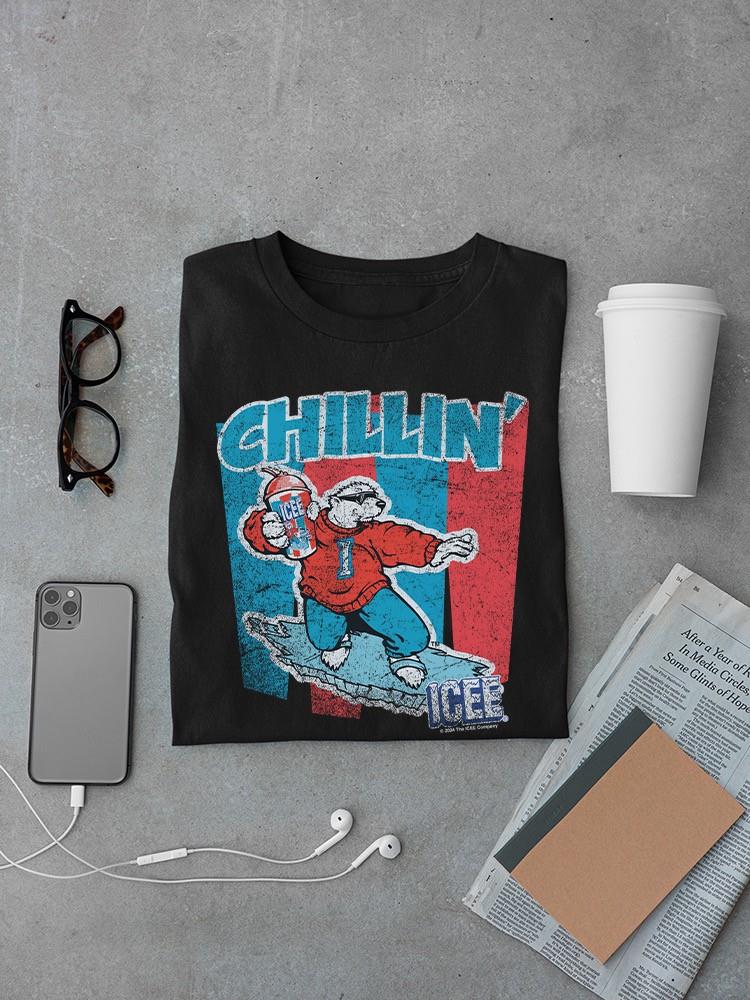 Officially Licensed ICEE Chillin' Polar Bear Retro Men's T-shirt - Picture 7 of 16