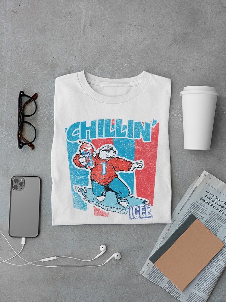Officially Licensed ICEE Chillin' Polar Bear Retro Men's T-shirt - Picture 10 of 16