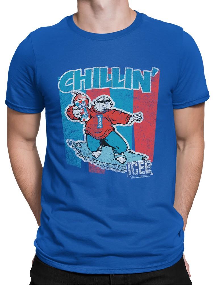 Officially Licensed ICEE Chillin' Polar Bear Retro Men's T-shirt - Picture 11 of 16