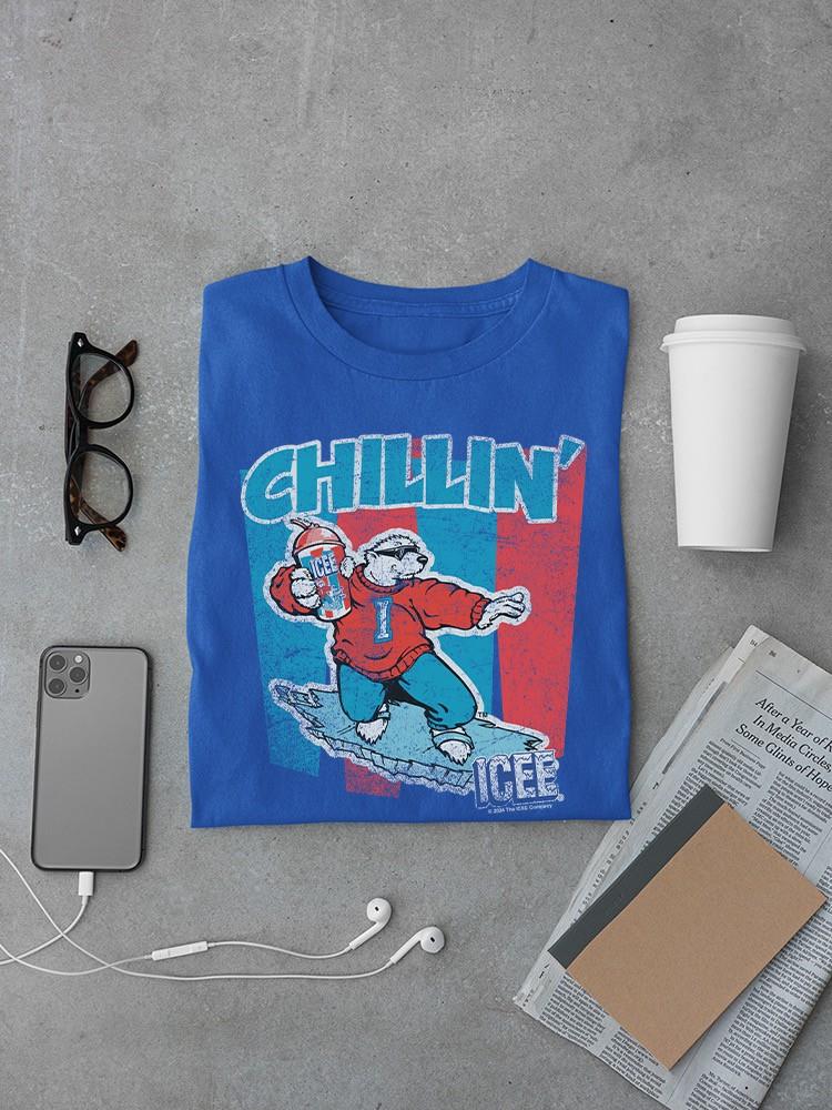 Officially Licensed ICEE Chillin' Polar Bear Retro Men's T-shirt - Picture 13 of 16