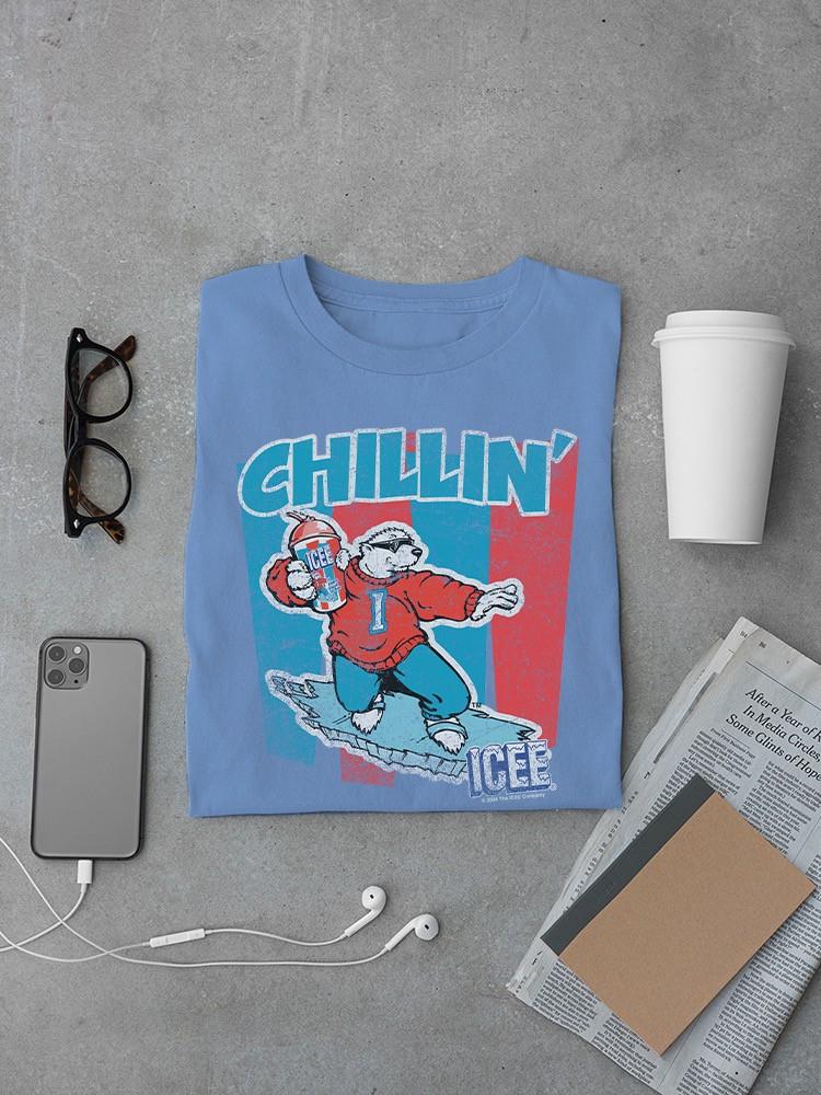Officially Licensed ICEE Chillin' Polar Bear Retro Men's T-shirt - Picture 16 of 16