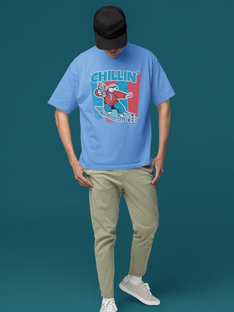Officially Licensed ICEE Chillin' Polar Bear Retro Men's T-shirt - Picture 15 of 16