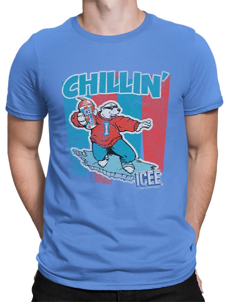 Officially Licensed ICEE Chillin' Polar Bear Retro Men's T-shirt - Picture 14 of 16