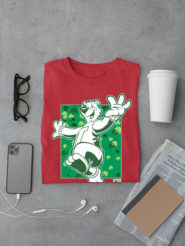 Officially Licensed ICEE Shamrock Bear St. Patrick's Day Graphic Men's T-shirt - Picture 10 of 19