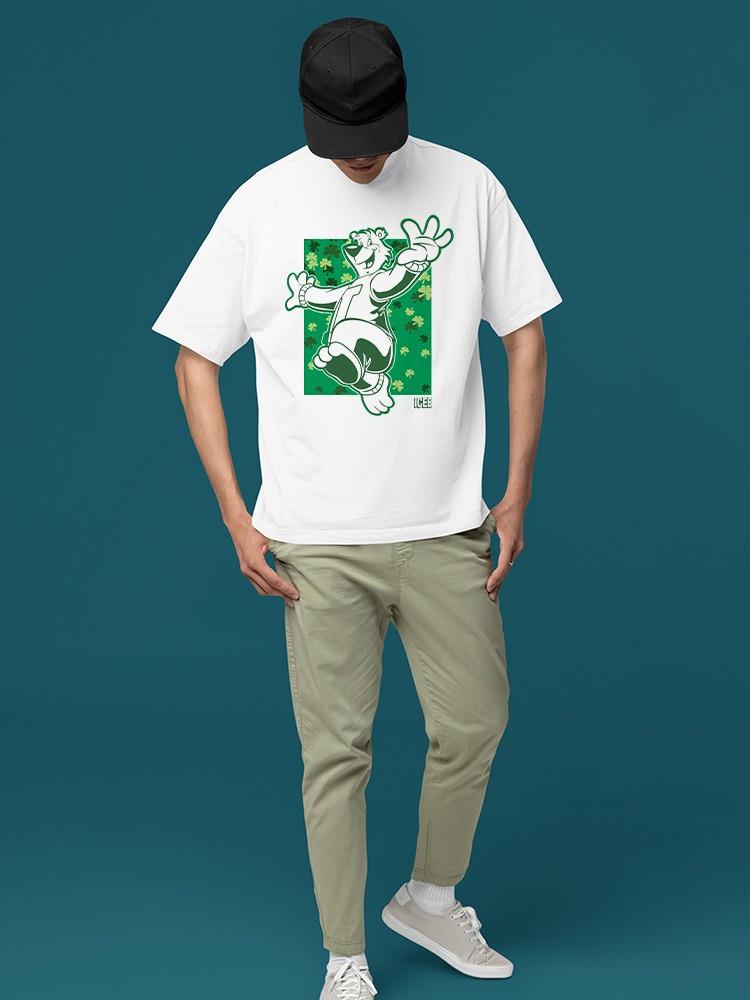 Officially Licensed ICEE Shamrock Bear St. Patrick's Day Graphic Men's T-shirt - Picture 12 of 19