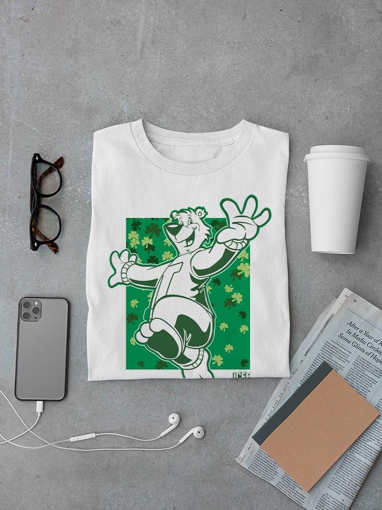 Officially Licensed ICEE Shamrock Bear St. Patrick's Day Graphic Men's T-shirt - Picture 13 of 19