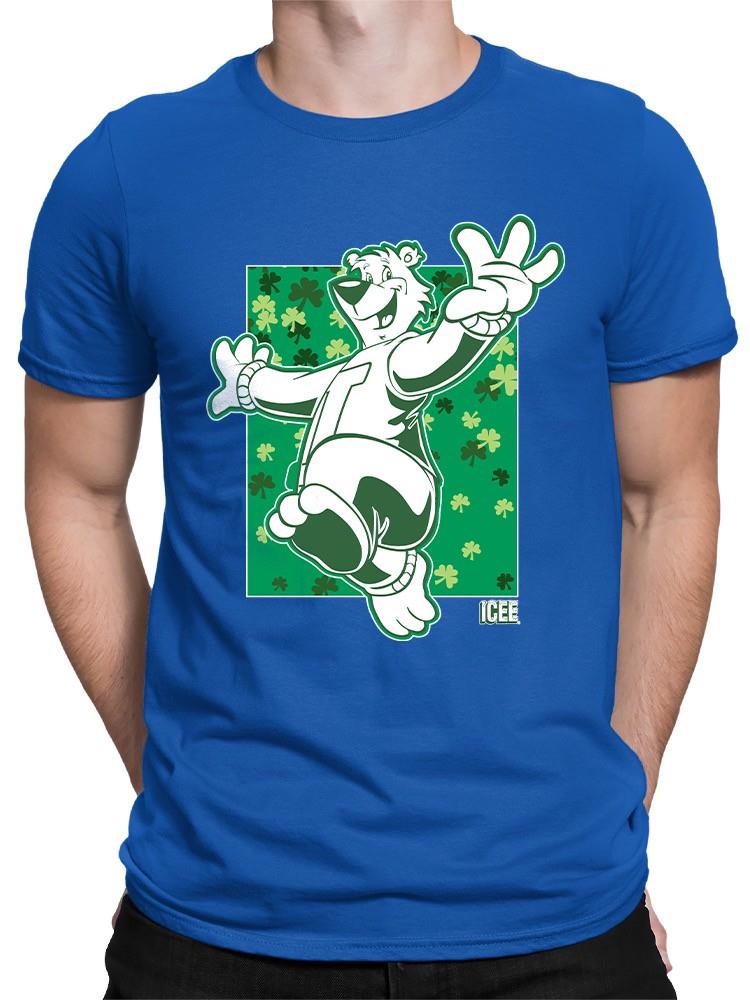 Officially Licensed ICEE Shamrock Bear St. Patrick's Day Graphic Men's T-shirt - Picture 14 of 19