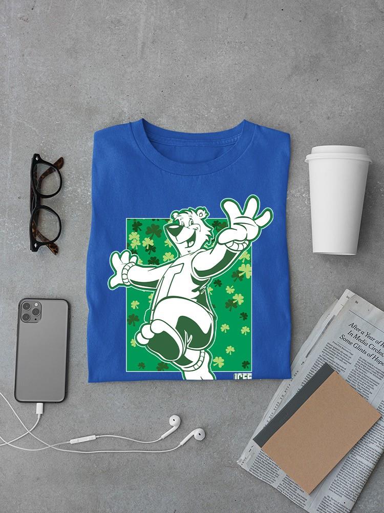 Officially Licensed ICEE Shamrock Bear St. Patrick's Day Graphic Men's T-shirt - Picture 16 of 19