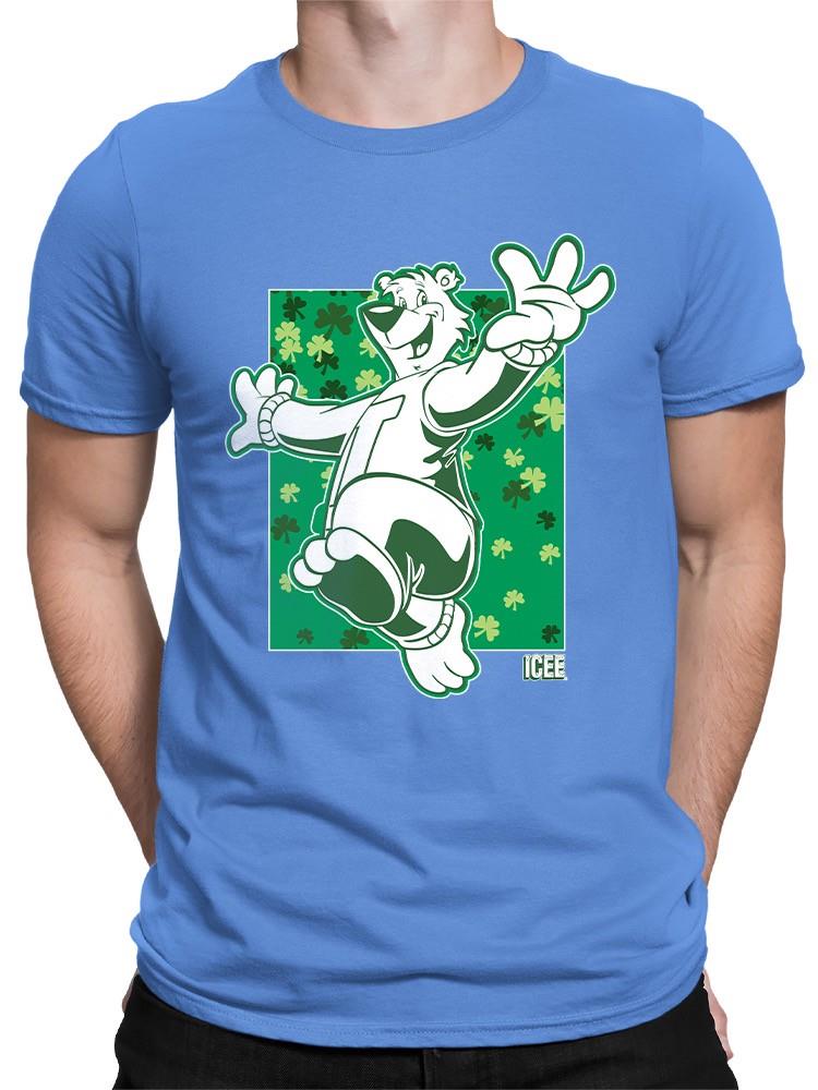 Officially Licensed ICEE Shamrock Bear St. Patrick's Day Graphic Men's T-shirt - Picture 17 of 19