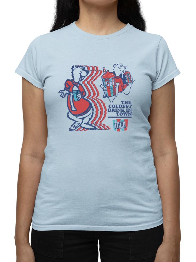 Officially Licensed ICEE Retro Vibes The Coldest Drink Graphic Women's T-shirt - Picture 8 of 10