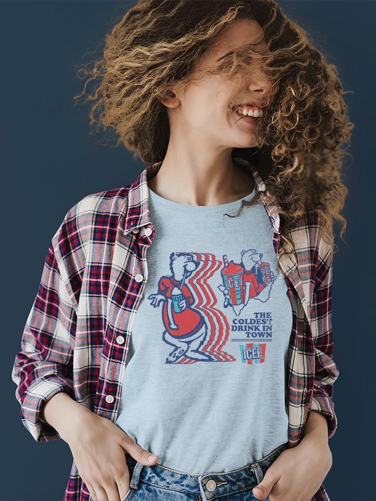 Officially Licensed ICEE Retro Vibes The Coldest Drink Graphic Women's T-shirt - Picture 9 of 10