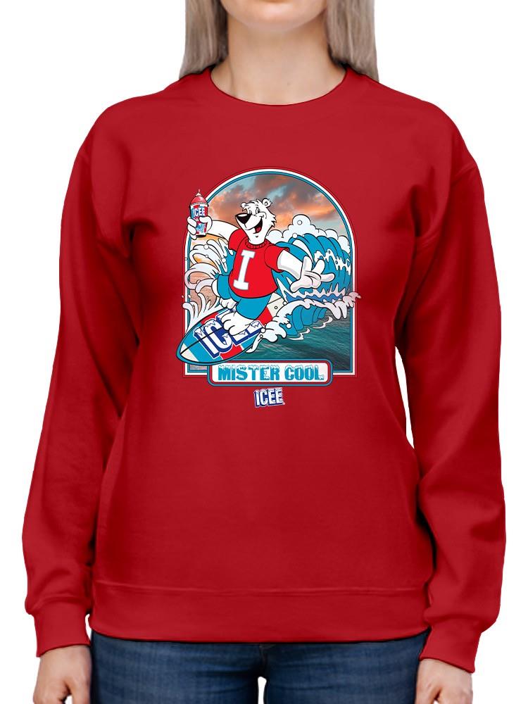 Offiziell lizenziertes ICEE Surfing Wave Vibes - cooles Design Sweatshirt Damen - Bild 11 von 22