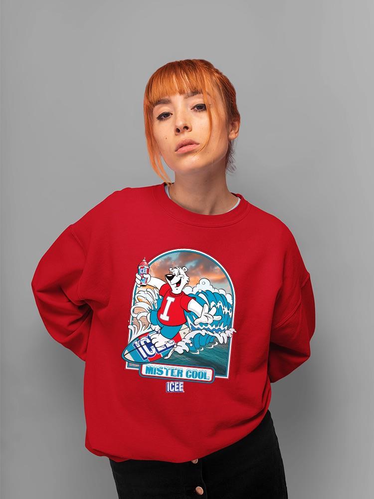 Offiziell lizenziertes ICEE Surfing Wave Vibes - cooles Design Sweatshirt Damen - Bild 12 von 22