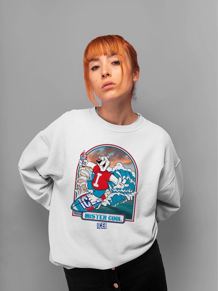 Offiziell lizenziertes ICEE Surfing Wave Vibes - cooles Design Sweatshirt Damen - Bild 15 von 22