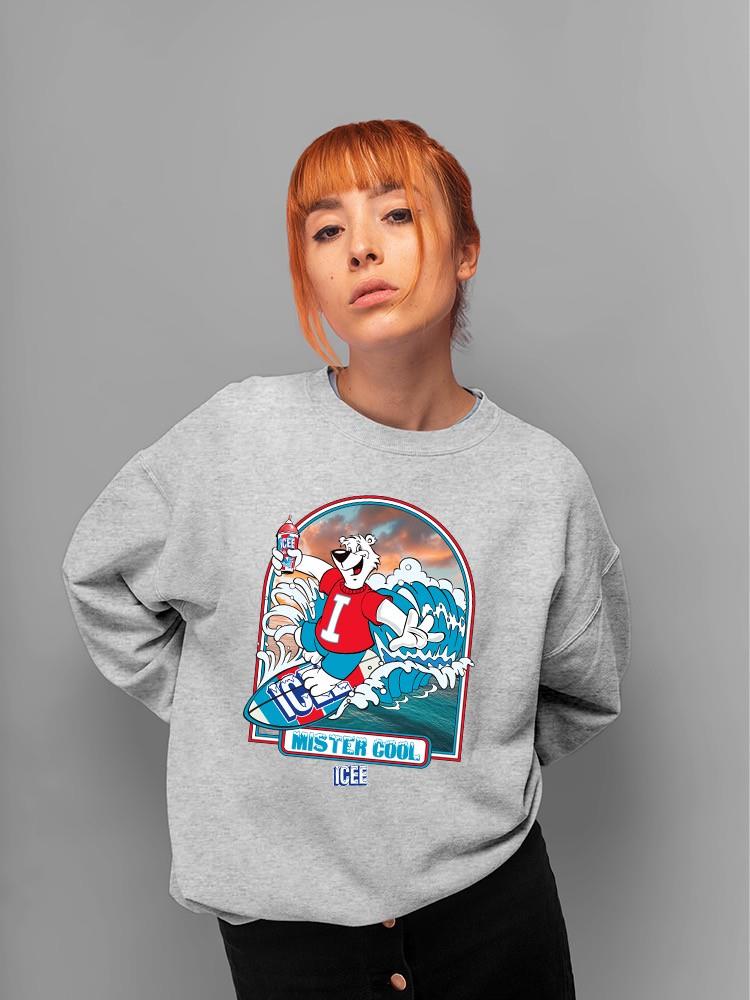 Offiziell lizenziertes ICEE Surfing Wave Vibes - cooles Design Sweatshirt Damen - Bild 18 von 22