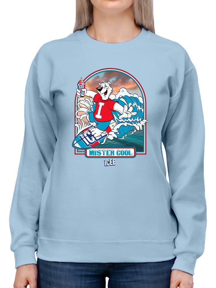 Offiziell lizenziertes ICEE Surfing Wave Vibes - cooles Design Sweatshirt Damen - Bild 20 von 22