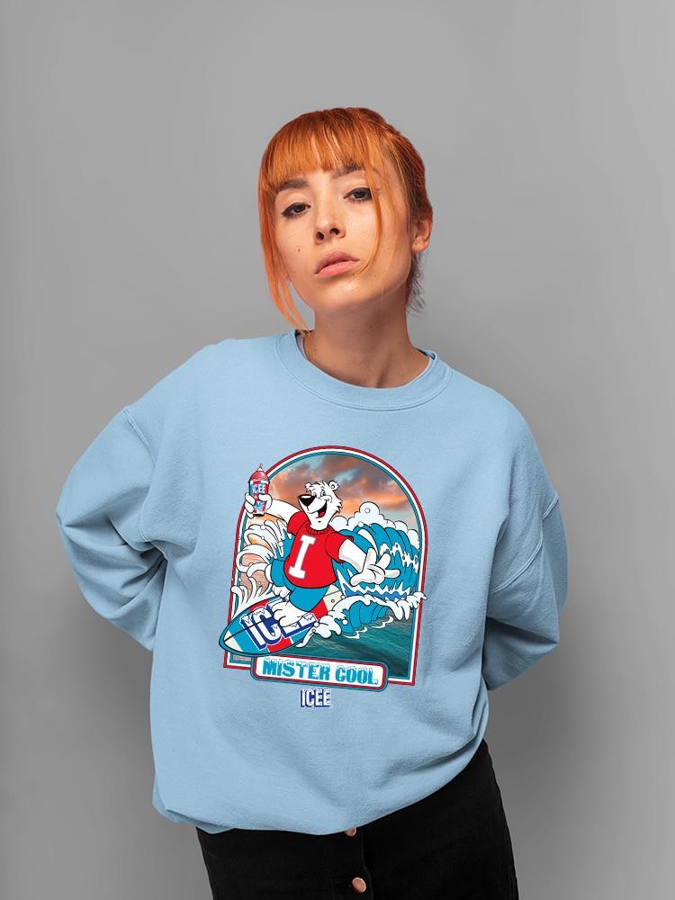 Offiziell lizenziertes ICEE Surfing Wave Vibes - cooles Design Sweatshirt Damen - Bild 21 von 22