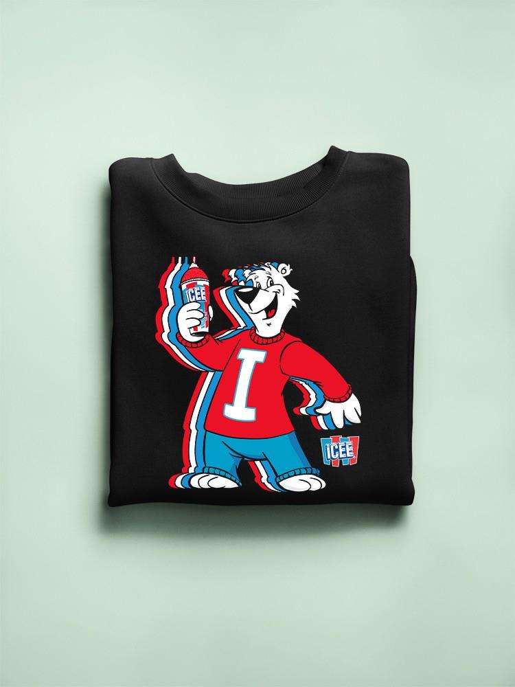 Officially Licensed ICEE Chill Polar-Bear - Fun Retro Style Men's Sweatshirt - Picture 7 of 10