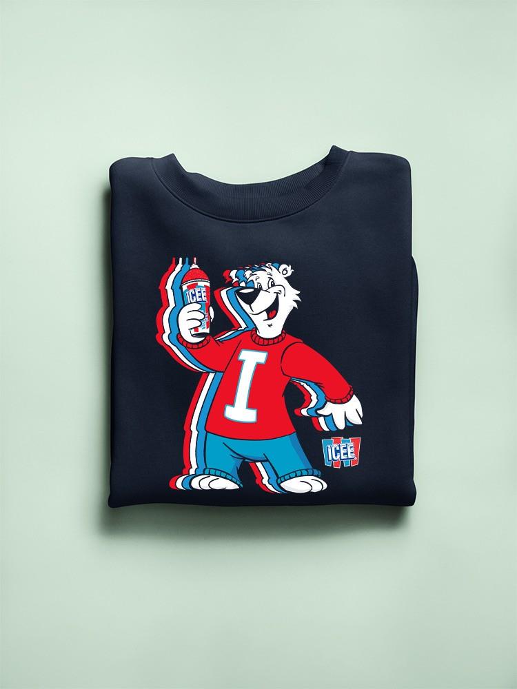 Officially Licensed ICEE Chill Polar-Bear - Fun Retro Style Men's Sweatshirt - Picture 10 of 10