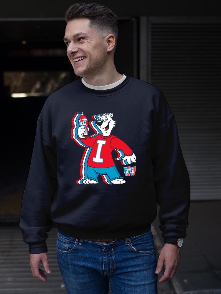 Officially Licensed ICEE Chill Polar-Bear - Fun Retro Style Men's Sweatshirt - Picture 9 of 10