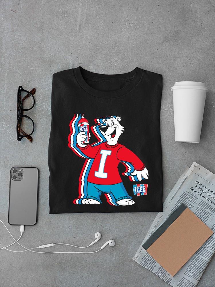 Officially Licensed ICEE Chill Polar-Bear- Fun Retro Style Men's T-shirt - Picture 7 of 7