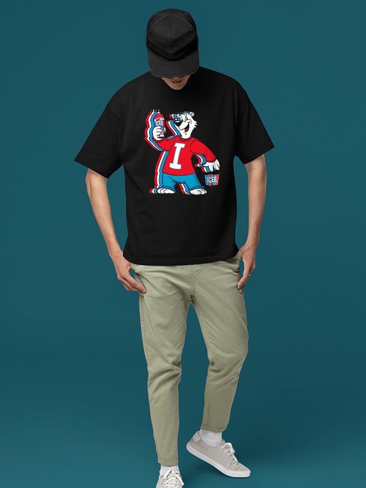 Officially Licensed ICEE Chill Polar-Bear- Fun Retro Style Men's T-shirt - Picture 6 of 7