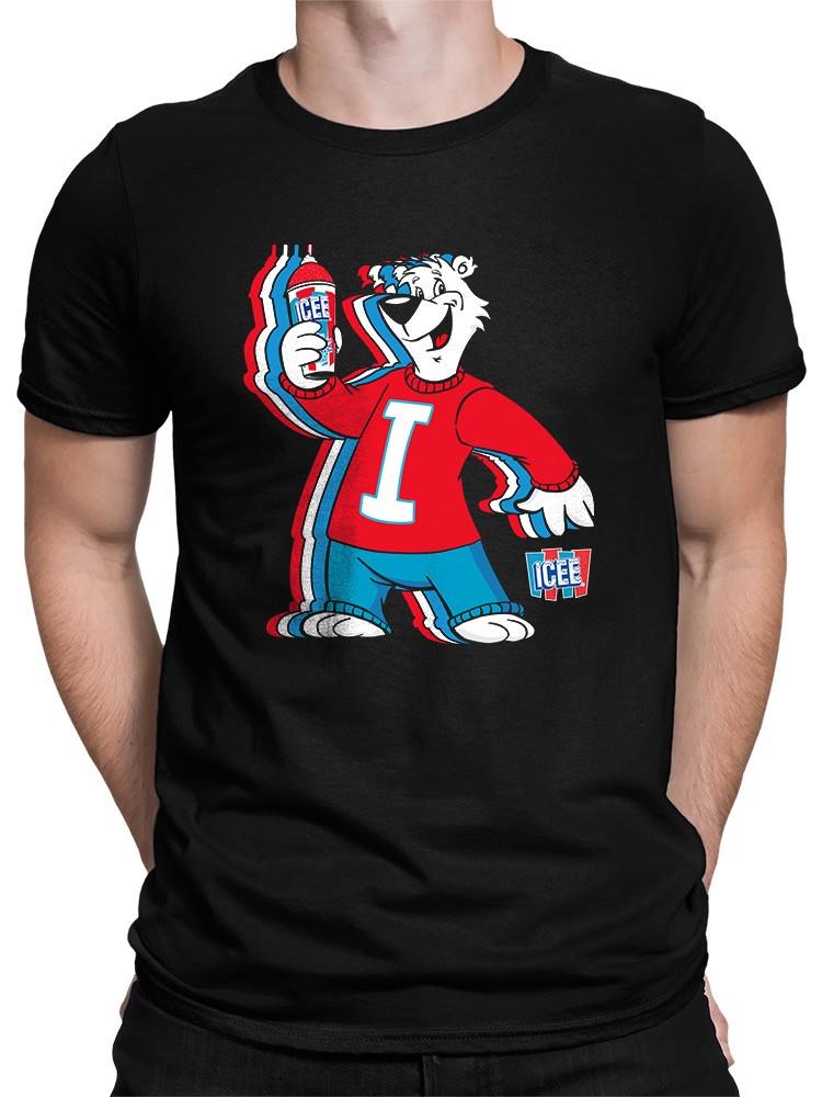 Officially Licensed ICEE Chill Polar-Bear- Fun Retro Style Men's T-shirt - Picture 5 of 7